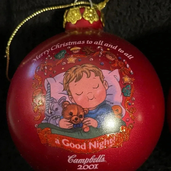 4 Vintages Campbell’s Ornaments 1989,1992,2001,2002 - Picture 7 of 10